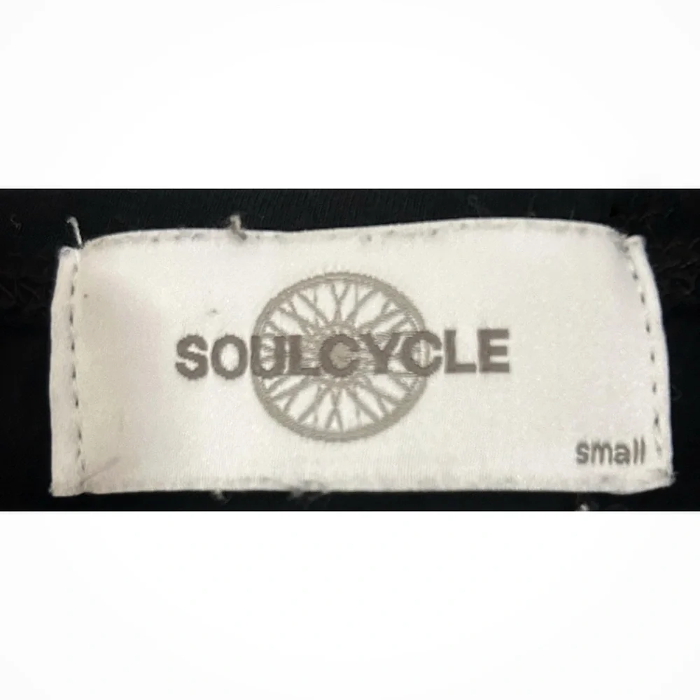 Soulcycle Small Pink Renee Black Asymmetric Tank top